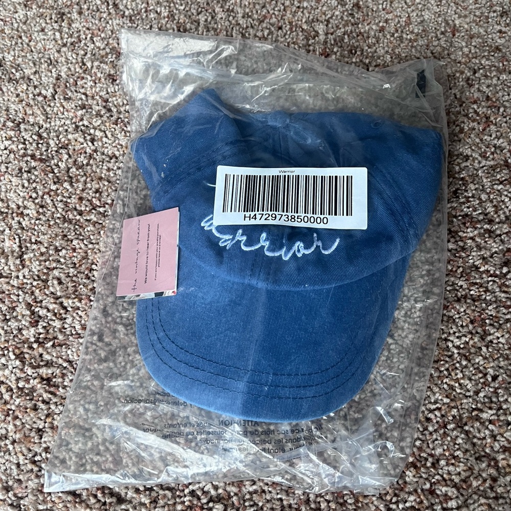 Vintage Denim Warrior Embroidered Hat